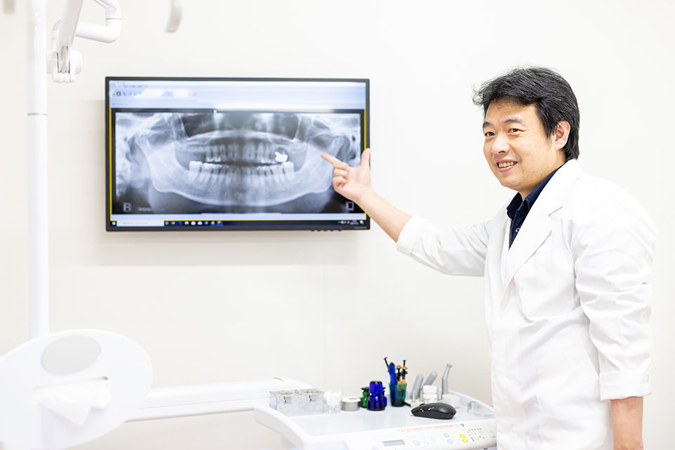 納得していただいたうえで治療を始めます